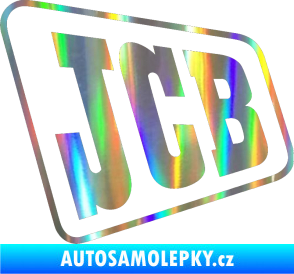 Samolepka JCB - jedna barva Holografická