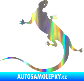 Samolepka Ještěrka 004 levá Holografická