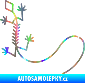 Samolepka Ještěrka 007 levá Holografická