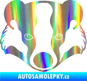 Samolepka Jezevec 001  Holografická