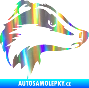 Samolepka Jezevec 002 pravá Holografická