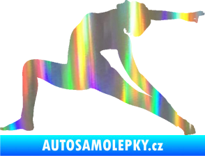 Samolepka Jóga 005 levá Holografická