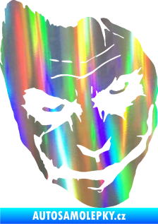 Samolepka Joker 002 pravá tvář Holografická