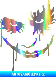Samolepka Joker 003 levá tvář Holografická