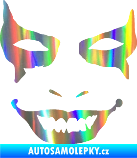 Samolepka Joker 004 tvář levá Holografická