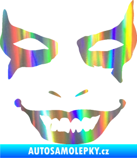 Samolepka Joker 004 tvář pravá Holografická