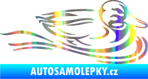 Samolepka Kachna 003 pravá ve vodě Holografická