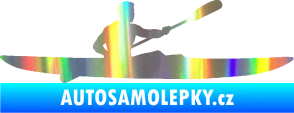 Samolepka Kajakář 003 pravá Holografická