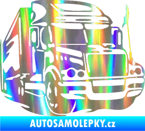 Samolepka Kamion 002 pravá nákladní auto Holografická