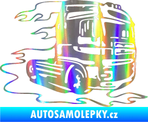 Samolepka Kamion 003 pravá nákladní auto Holografická