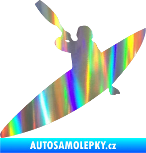 Samolepka Kanoista 001 levá Holografická