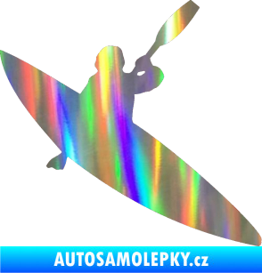 Samolepka Kanoista 001 pravá Holografická
