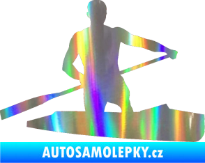 Samolepka Kanoista 002 pravá Holografická