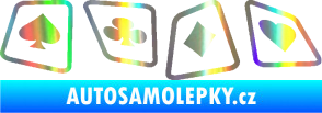 Samolepka Karty 001 Holografická