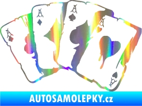 Samolepka Karty 004 Holografická