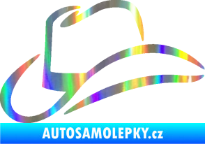 Samolepka Klobouk 002 levá Holografická