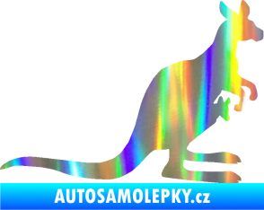 Samolepka Klokan 001 pravá Holografická