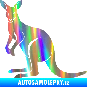 Samolepka Klokan 005 levá Holografická