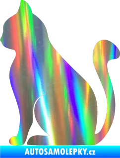 Samolepka Kočka 001 levá Holografická