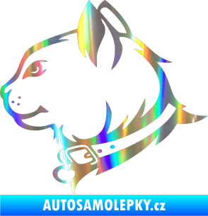 Samolepka Kočka 003 levá Holografická
