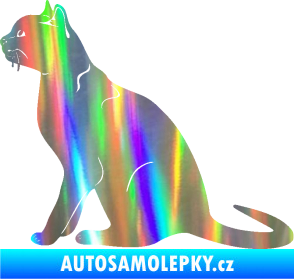 Samolepka Kočka 021 levá Holografická