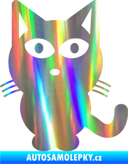 Samolepka Kočka 034 levá Holografická