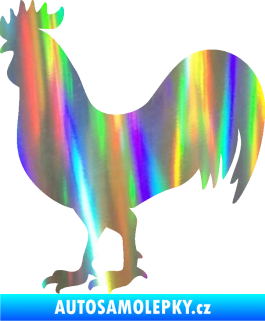 Samolepka Kohout 002 levá Holografická