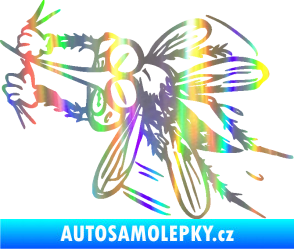 Samolepka Komár 002 levá Holografická