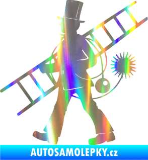 Samolepka Kominík 001 levá Holografická