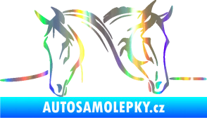 Samolepka Koníci 006 levá Holografická