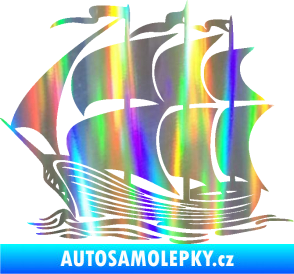 Samolepka Koráb 002 levá Holografická