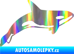 Samolepka Kosatka 001 pravá Holografická