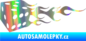 Samolepka Kostky 002 levá Holografická