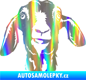Samolepka Koza 003 pravá Holografická