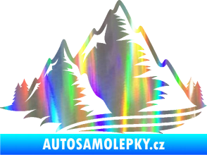 Samolepka Krajina hory 003 levá Holografická