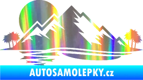 Samolepka Krajina hory 004 levá Holografická