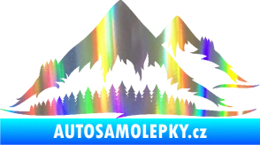 Samolepka Krajina hory 011 pravá Holografická