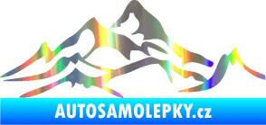 Samolepka Krajina hory 017 pravá Holografická