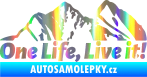 Samolepka Krajina hory 029 levá Holografická