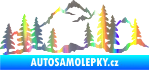 Samolepka Krajina hory 033 pravá Holografická