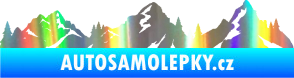 Samolepka Krajina hory 035 levá Holografická