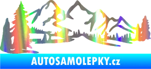 Samolepka Krajina hory 038 levá Holografická
