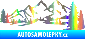Samolepka Krajina hory 038 pravá Holografická