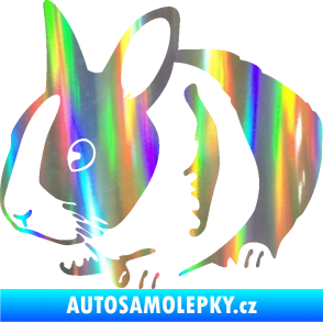 Samolepka Králík 002 levá zakrslý králíček Holografická