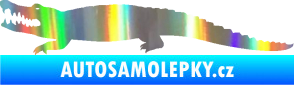 Samolepka Krokodýl 002 levá Holografická