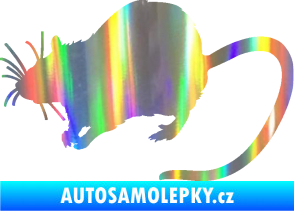 Samolepka Krysa 002 levá Holografická