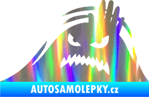 Samolepka Kuk 005 levá vzteklý šmírák Holografická