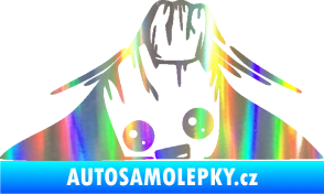 Samolepka Kuk 007 levá Groot vykukuje Holografická