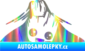 Samolepka Kuk 007 pravá Groot vykukuje Holografická