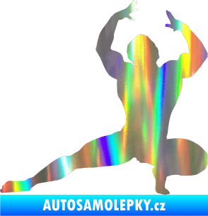 Samolepka Kulturista 009 levá Holografická
